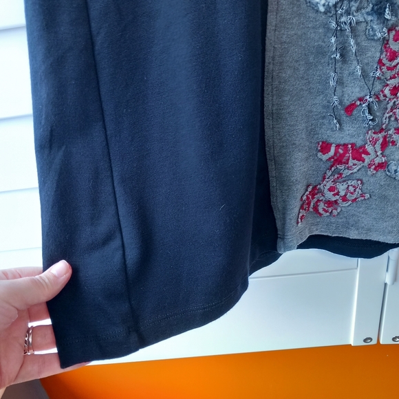 Save The Queen Black & Grey Stretch Dress Embroidered Size XL - Picture 5 of 14